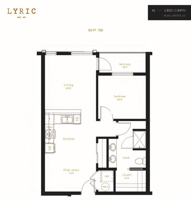 Floorplan - Lyric 39