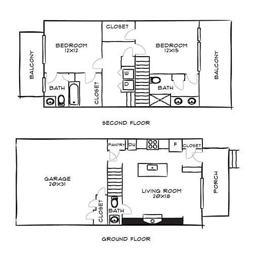Floorplan - Eldridge Townhomes