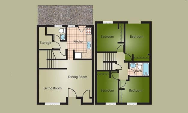 4BR/1.5BA - Pinehurst Apartments