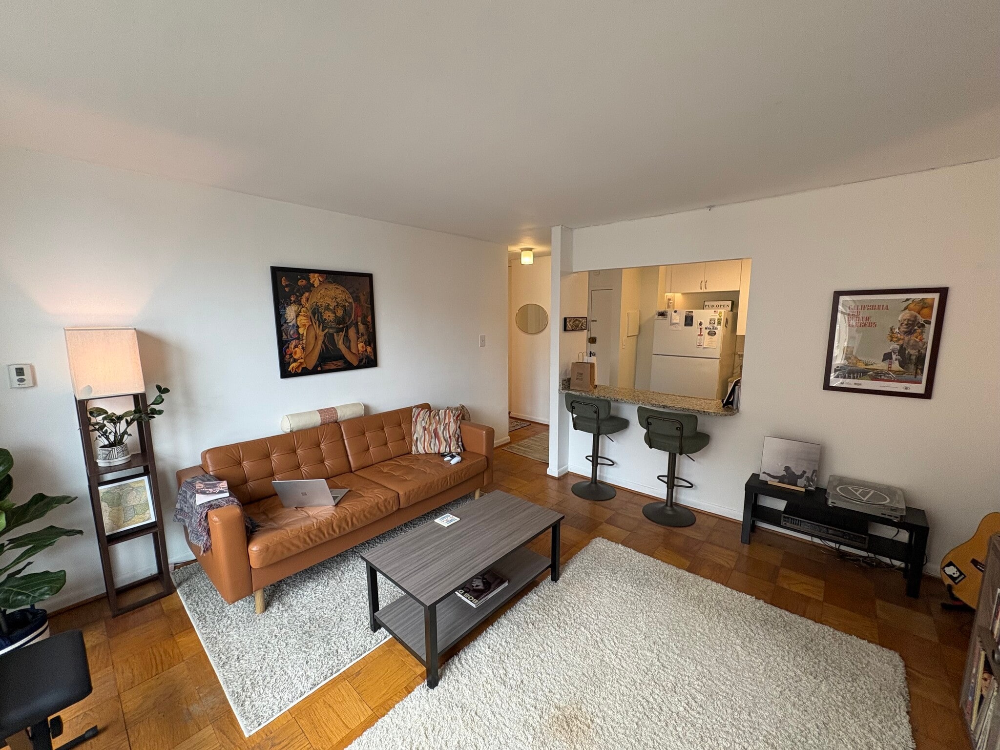 Living area with opening to kitchen - 1260 21st St NW