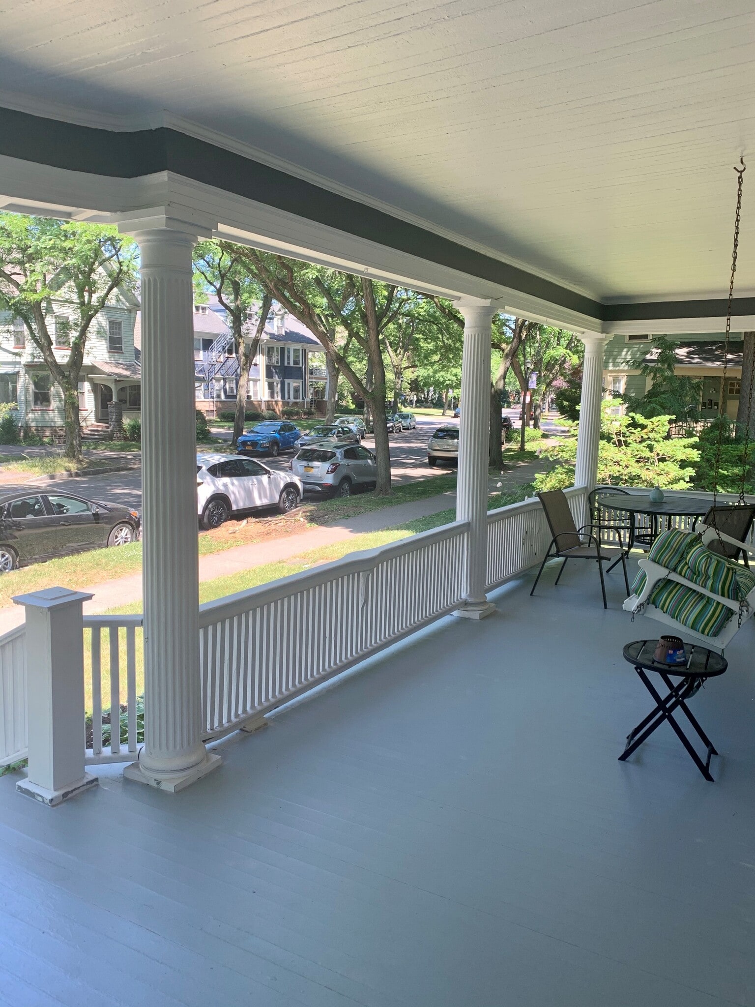 private front porch - 457 Park Ave