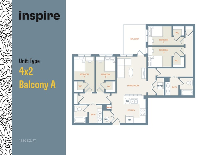 4x2 Balcony A - Inspire