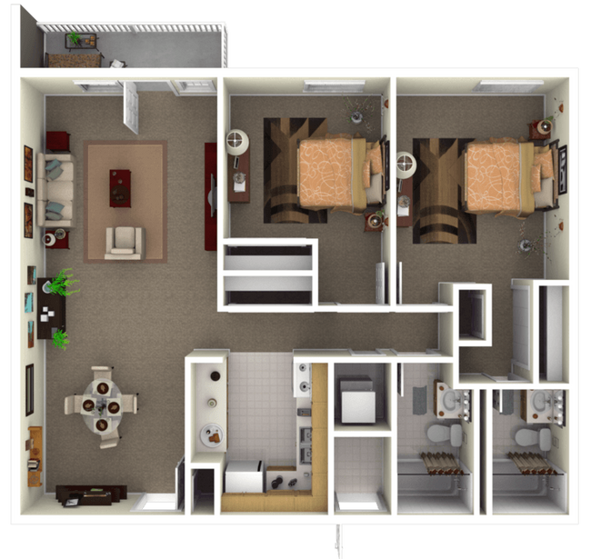 Floorplan - Quail Ridge Apartments