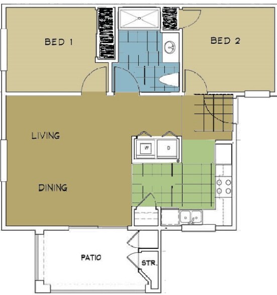2BR/1BA - Vintage at Snowberry