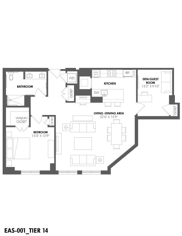 Floorplan - The Residences at Eastern Market