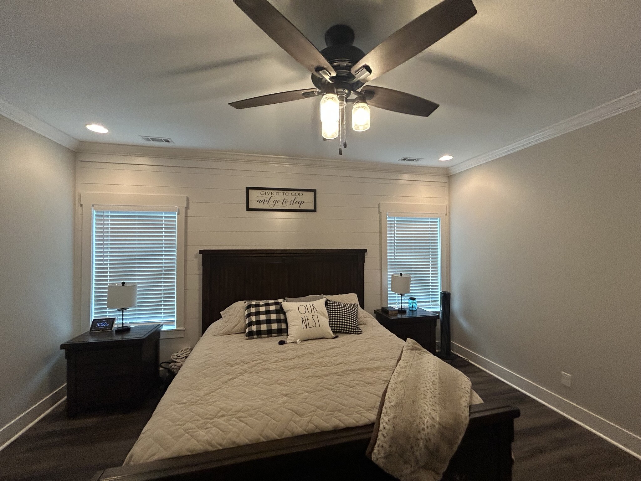 Master Bedroom with Shiplap - 964 Ware Rd