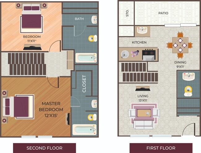 Floorplan - The Palms at Cypress Station