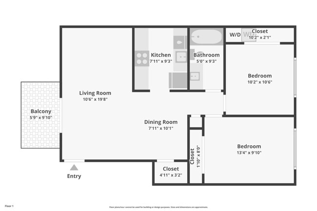 Floorplan - Images Garden View Apartments