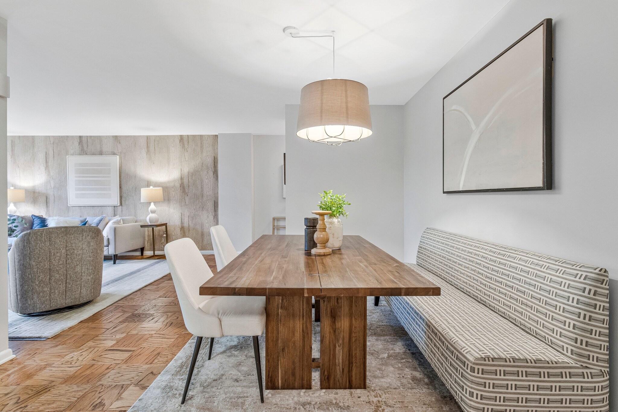 Kitchen opens to dining area - 2939 Van Ness St NW