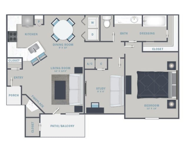 B1- 800SF- Classic Unit all cream and beige, with mixture of appliance offerings. - Elliot Baymeadows