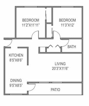 2BR/1BA - Maple Knoll Apartments