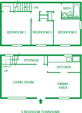 3BR/1BA - Greenville on 141 Apartments & Townhomes