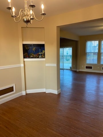 Dining Room with/built in fish tank area - 603 Bunker Ct