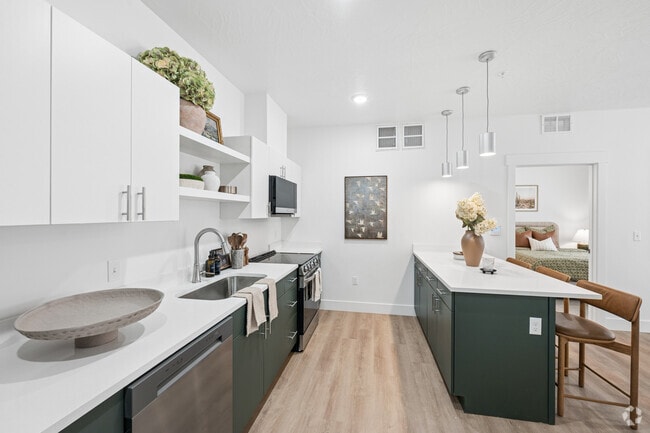 2BR, 2BA - 861SF - Kitchen - Millcreek Residences
