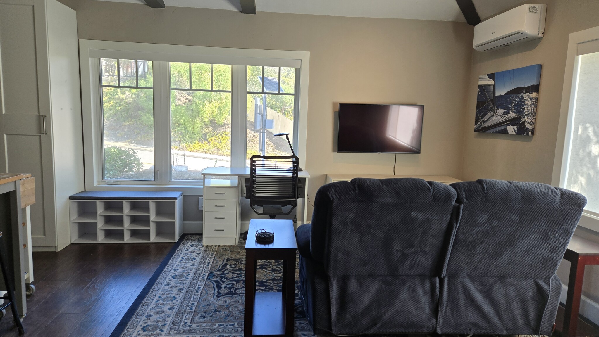 Desk and storage bench - 10224 Aviary Dr