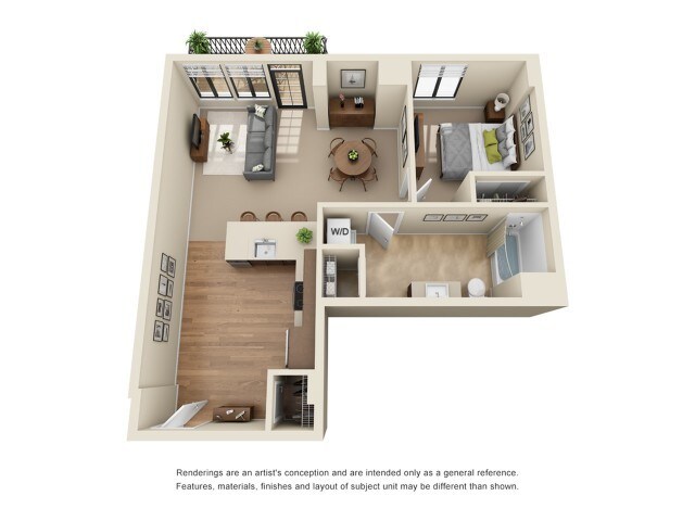 1 Bed 1 Bath - Park 19