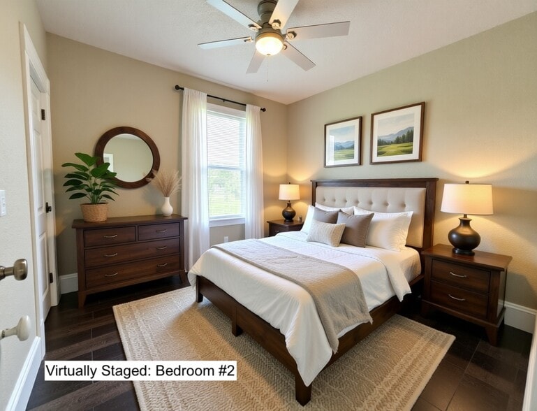 Bedroom 2 - Virtually Staged - 412 Kentucky St