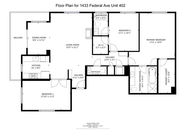 3 Bed 2.5 bath - 1544 Granville Ave