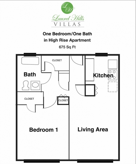 1BR/1BA - Laurel Hills Villas, a 55+ Community