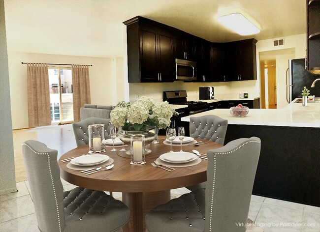 dining rm&kitchen w virtual furniture&deco - 712 Pacific St