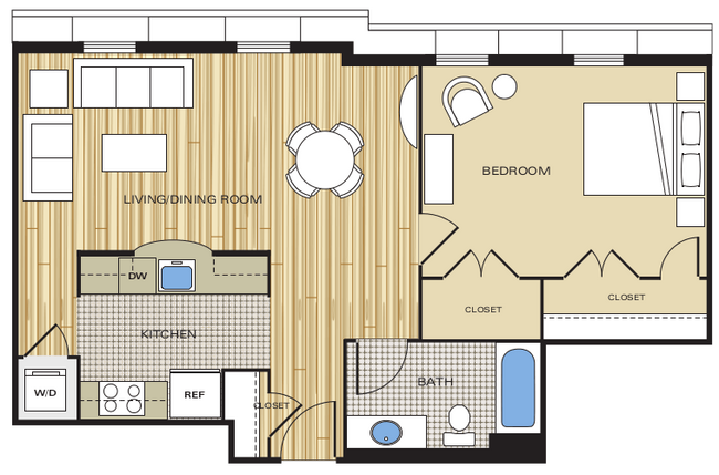 Floorplan - Clayborne Apartments