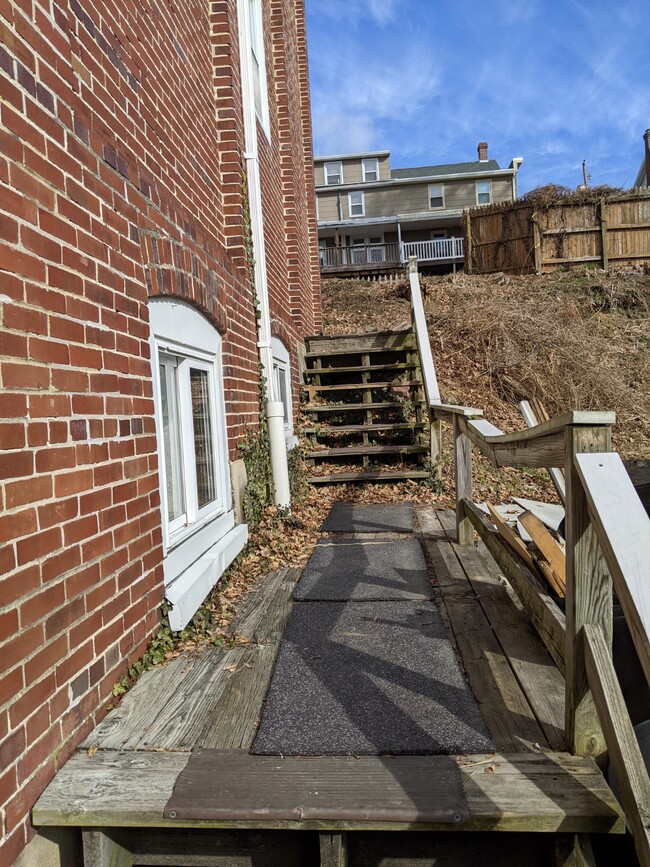 Entry stairs to unit - 11 Spruce St