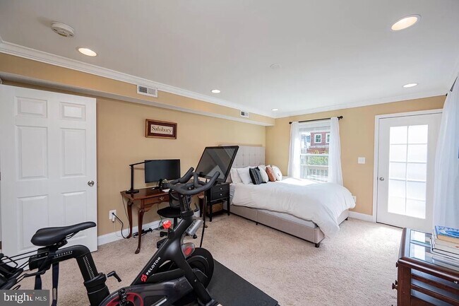 Huge bedroom with private deck - 217 S Regester St