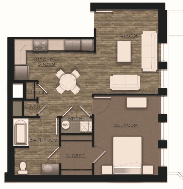 Floorplan - Willow Commons Apartments