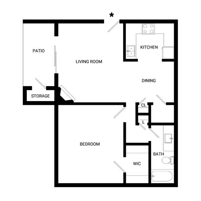 Floorplan - Westbury Creek Apartments