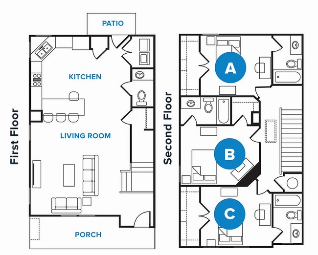 The Oak - 3 Bed - 3.5 Bath - The Heights at College Station - Historical Access