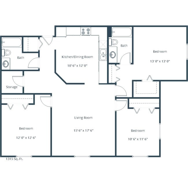 Floorplan - Sunwood Apartment Community