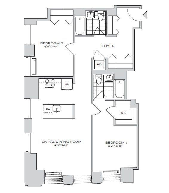 Floorplan - 70 Pine Apartments