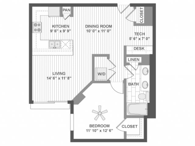 Floorplan - AMLI Evanston