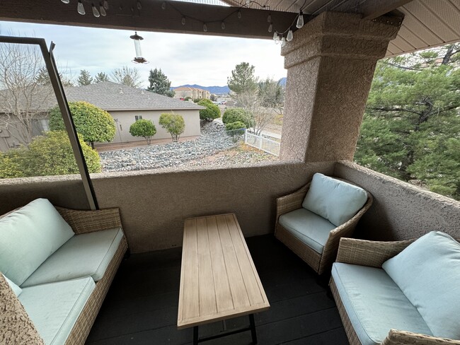 Patio furniture with built in heater & lights - 985 E Mingus Ave