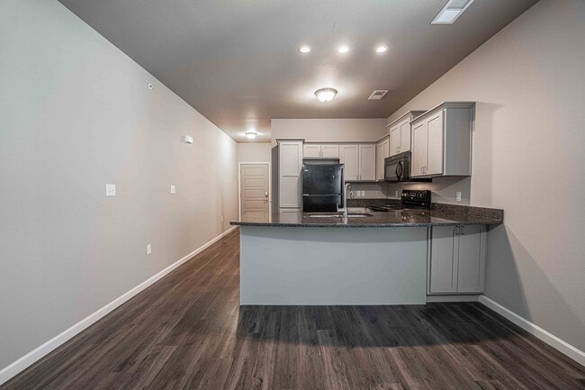 Studio Kitchen and Entryway - Coryell Commons