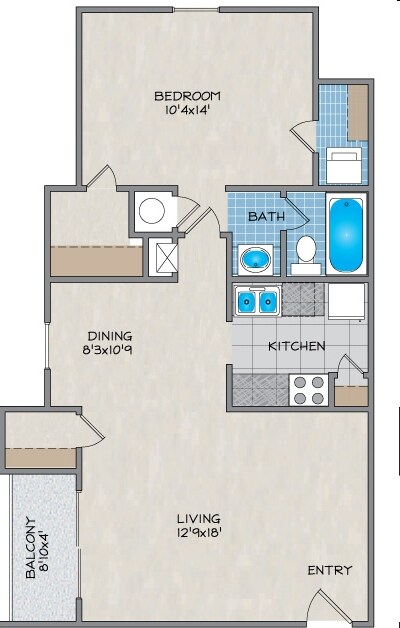 1BR/1BA - Fox Run I