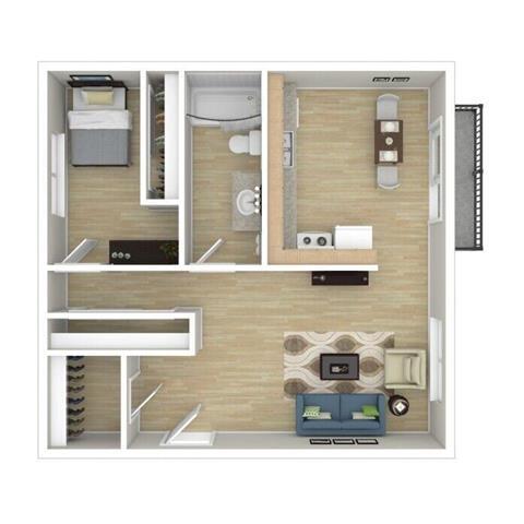 Floorplan - Park Place North Apartments