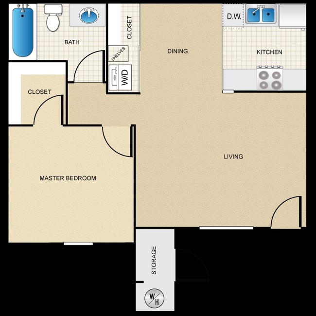 Floorplan - District 5800 Apartment Homes