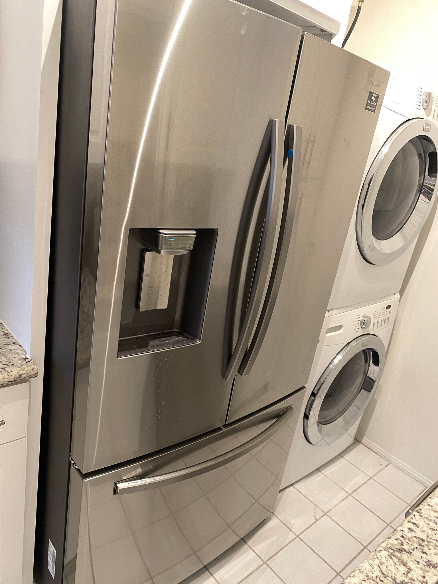 Wonderful, stainless steel French door, refrigerator with pouring station, and freezer drawer on bot - 1859 1/2 Pandora Ave