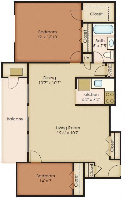 Floorplan - Walker Mill Apartments