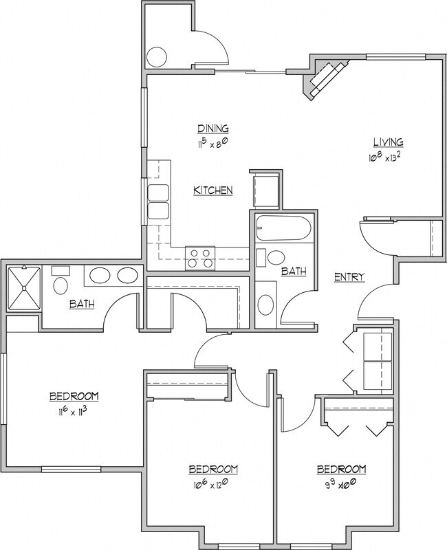 Floorplan - Norpoint Landing Apartments