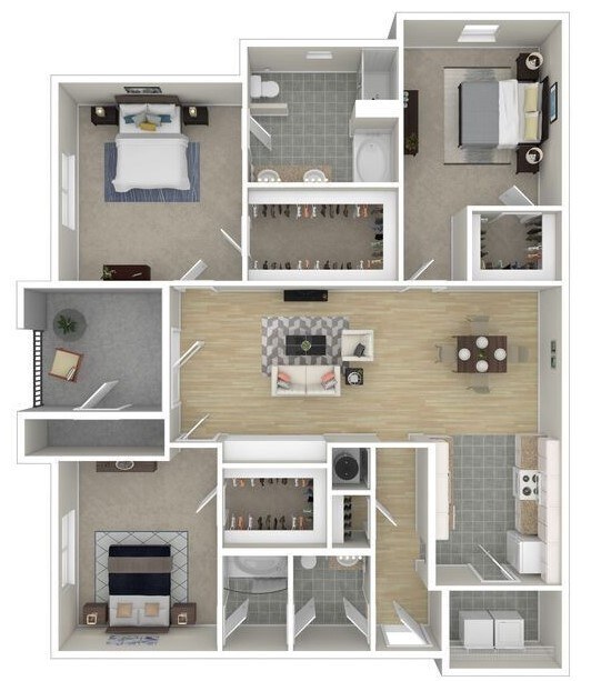 Floorplan - The Palm Bay Grand Apartments