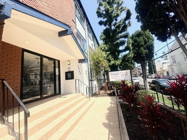 Entrance to the lobby - Western Serrano Ave Apartments