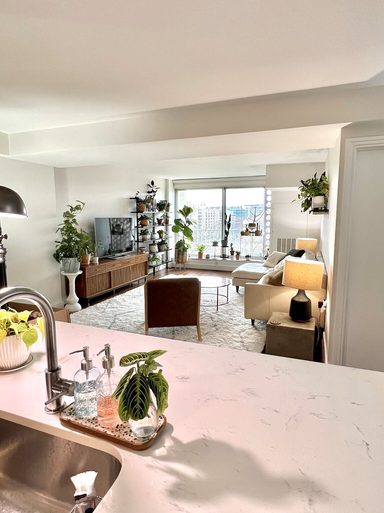 Living room from kitchen - 800 4th St SW