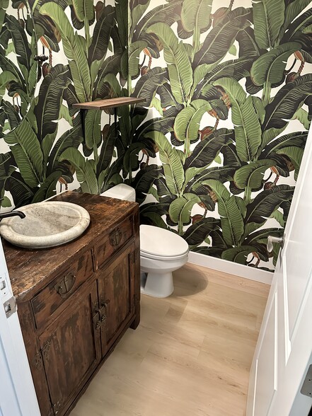 New floors in downstairs bathroom - 1833 11th St
