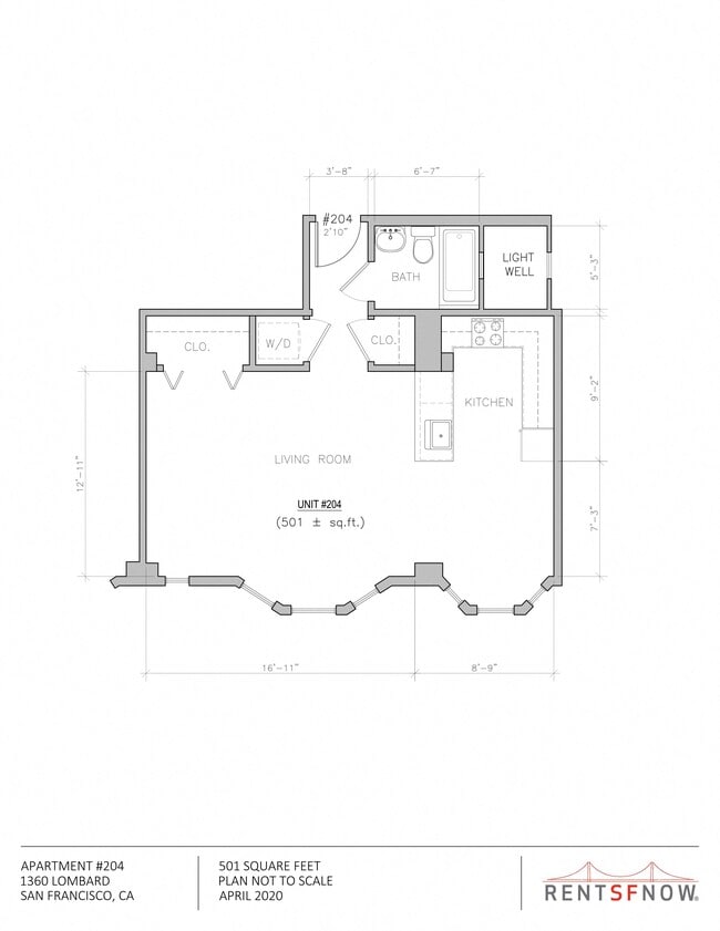 Floorplan - 1320-1380 Lombard