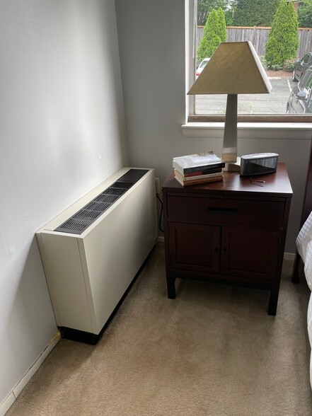 One of two AC / Heat convector units w/ separate thermostats (Bedroom & Living Room) - 4555 MacArthur Blvd NW