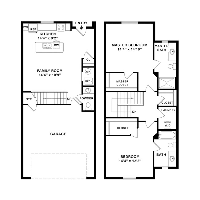 Floorplan - North Pointe Townhomes