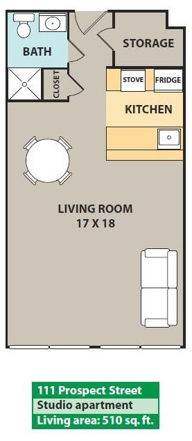 Floorplan - 111 Prospect St Apartments