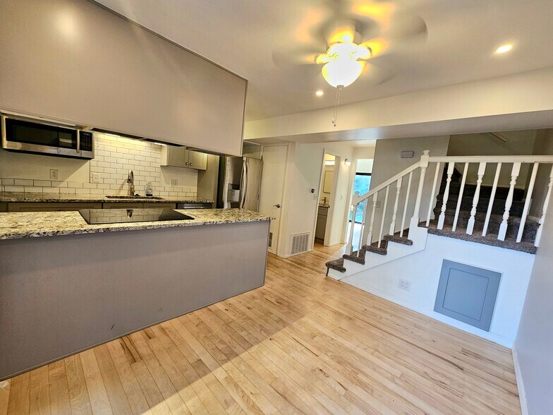 Looking into dinning room-kitchen from back door - 3680 Quail St